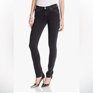Nudie Jeans‎ TUBE TOM Original Painted Black Organic Jeans Unisex ITALY 28x32